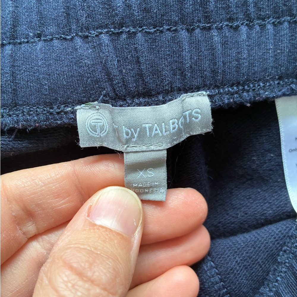 Talbots Navy Pull On Drawstring Pants With Relaxe… - image 2